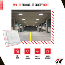 Load image into Gallery viewer, 55W LED Canopy Light
