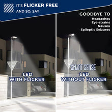 Load image into Gallery viewer, 150W LED Shoebox Parking Lot, Street Light with Inbuilt Multifunction Motion Sensor