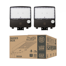 Load image into Gallery viewer, 200W LED Shoebox Area Light - Parking Lot/Street Light
