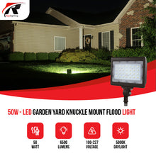 Load image into Gallery viewer, 50W - LED Garden Yard Knuckle Mount Flood Light
